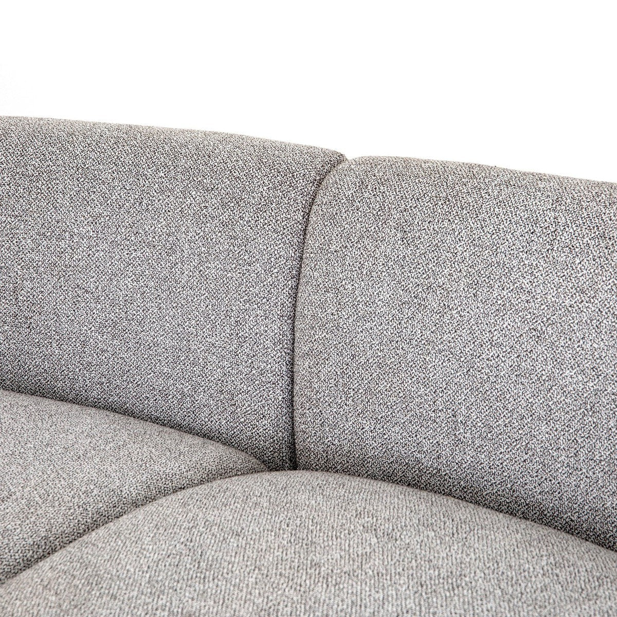Anwen Sectional Sofa Set - 2 Piece Modern L-Shaped Couch in Astor Ink Fabric for Living Room, Lounge & Family Room Comfort