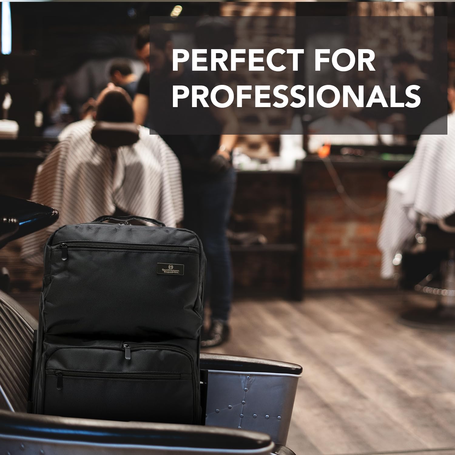 Gentlemen Republic Barber, Stylist & Cosmetic Bag - Professional Grooming Organizer for Men | Ideal for Travel, Salon & Home Use