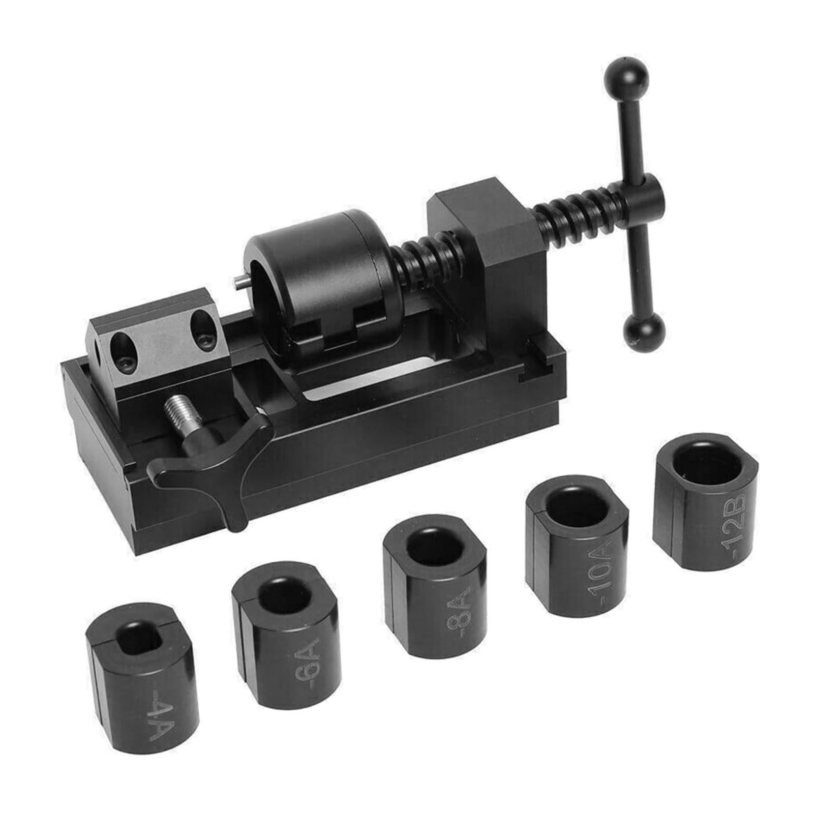 **Fuel Line Fittings Installation Tool Kit - 4AN 6AN 8AN 10AN 12AN Bracket Hose Oil Cooling Pipe Connector - Aluminum Alloy, Compact & Lightweight - Easy to Use for Vice & DIY Automotive Repairs - Perfect for Fuel System Upgrades, Racing Cars & Performance Tuning**