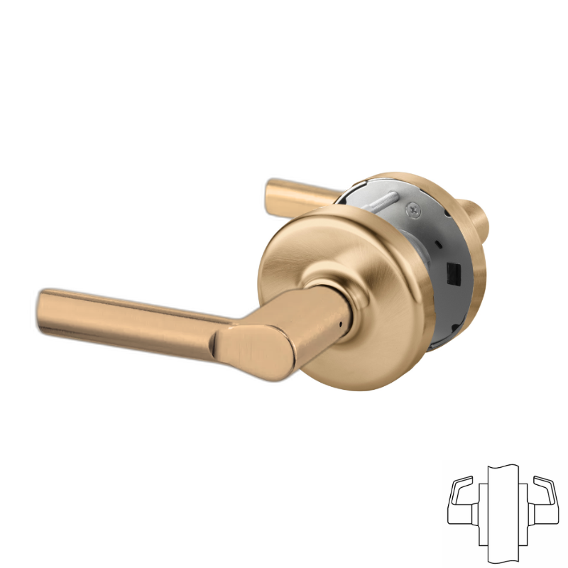 Corbin Russwin CLX3370 106D Cylindrical Lock - Full Dummy Function, Decorative Lever, Non-Keyed - Ideal for Interior Doors, Closets, and Decorative Hardware Applications