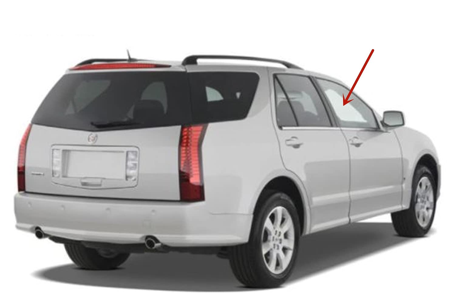 Passenger Side Front Door Window Glass Replacement for Cadillac SRX 2004-2009 - Right Hand Side OEM Fit - Perfect for Auto Glass Repair & Replacement Services