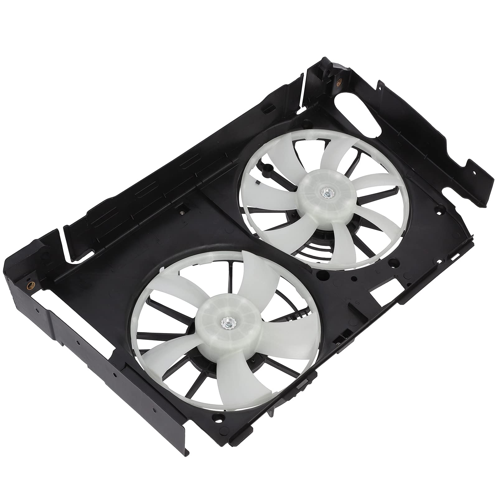 AINTIER 620-512 621320 Dual Radiator Condenser Fan Compatible with 2006-2008 Toyota RAV4 2.4L & 2009-2012 Toyota RAV4 2.5L - Perfect for Engine Cooling and AC System Performance
