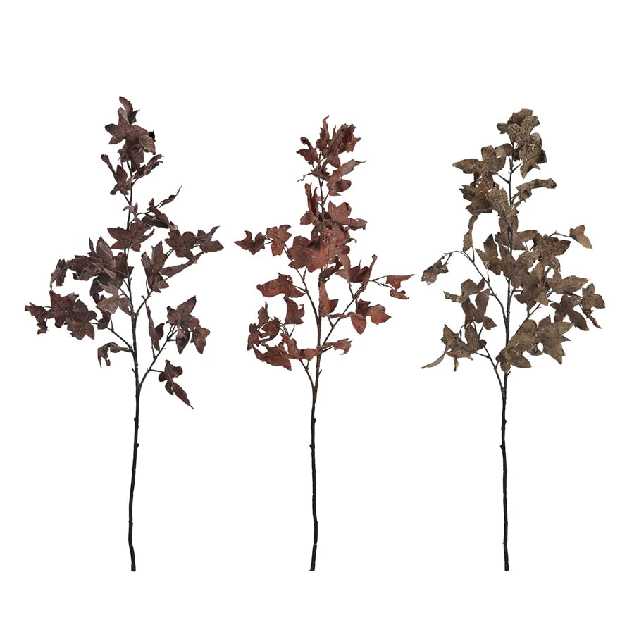 Artificial Maple Leaves Branch Set - 12 Pack Fall Foliage Decor for Home, Wedding, Party & Seasonal Displays - Realistic Autumn Decoration for Centerpieces, DIY Crafts and Photo Backdrops
