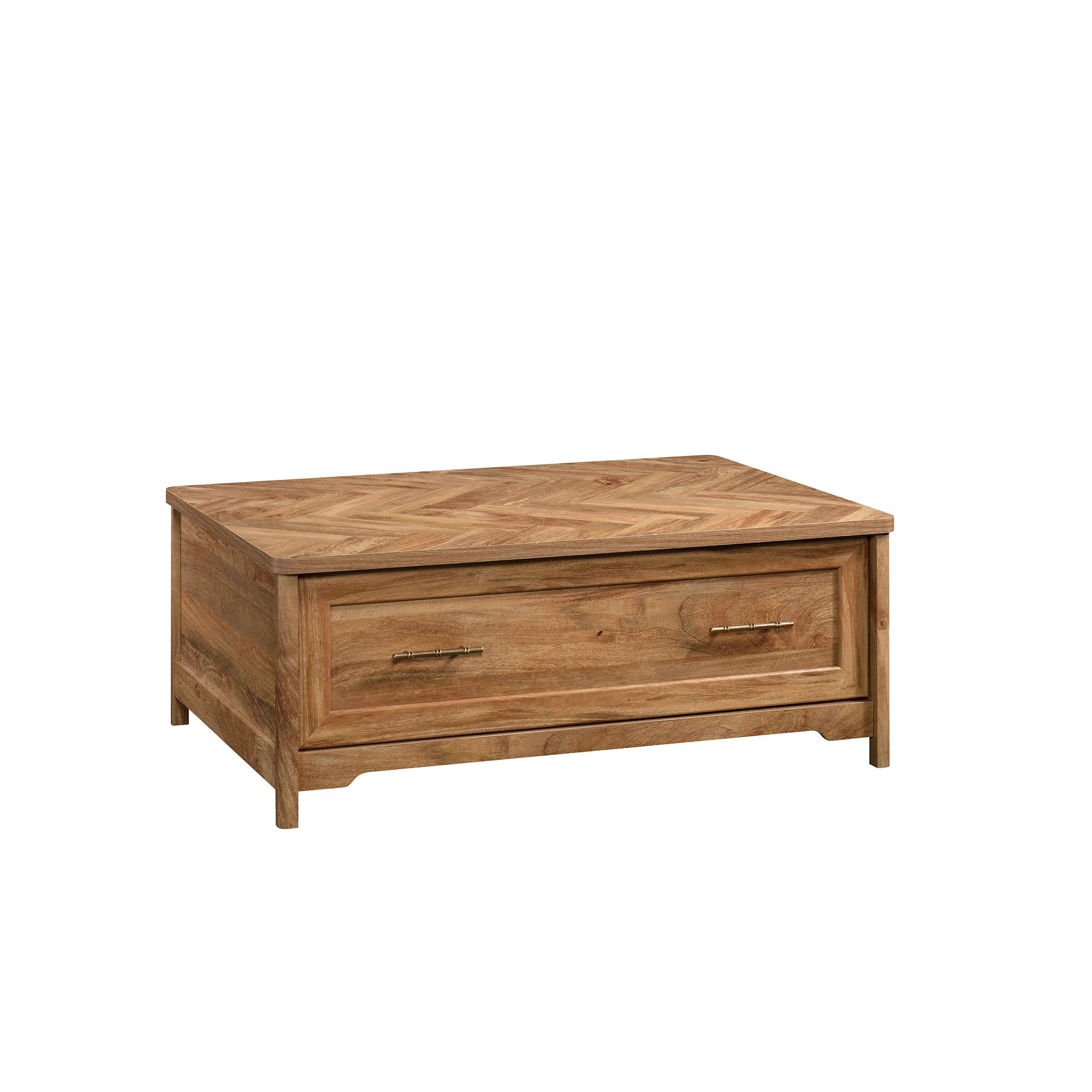Sauder Coral Cape Coffee Table - Stylish Mango Finish for Living Room, Lounge & Home Decor | Modern Side Table for Sofa, Couch & Furniture