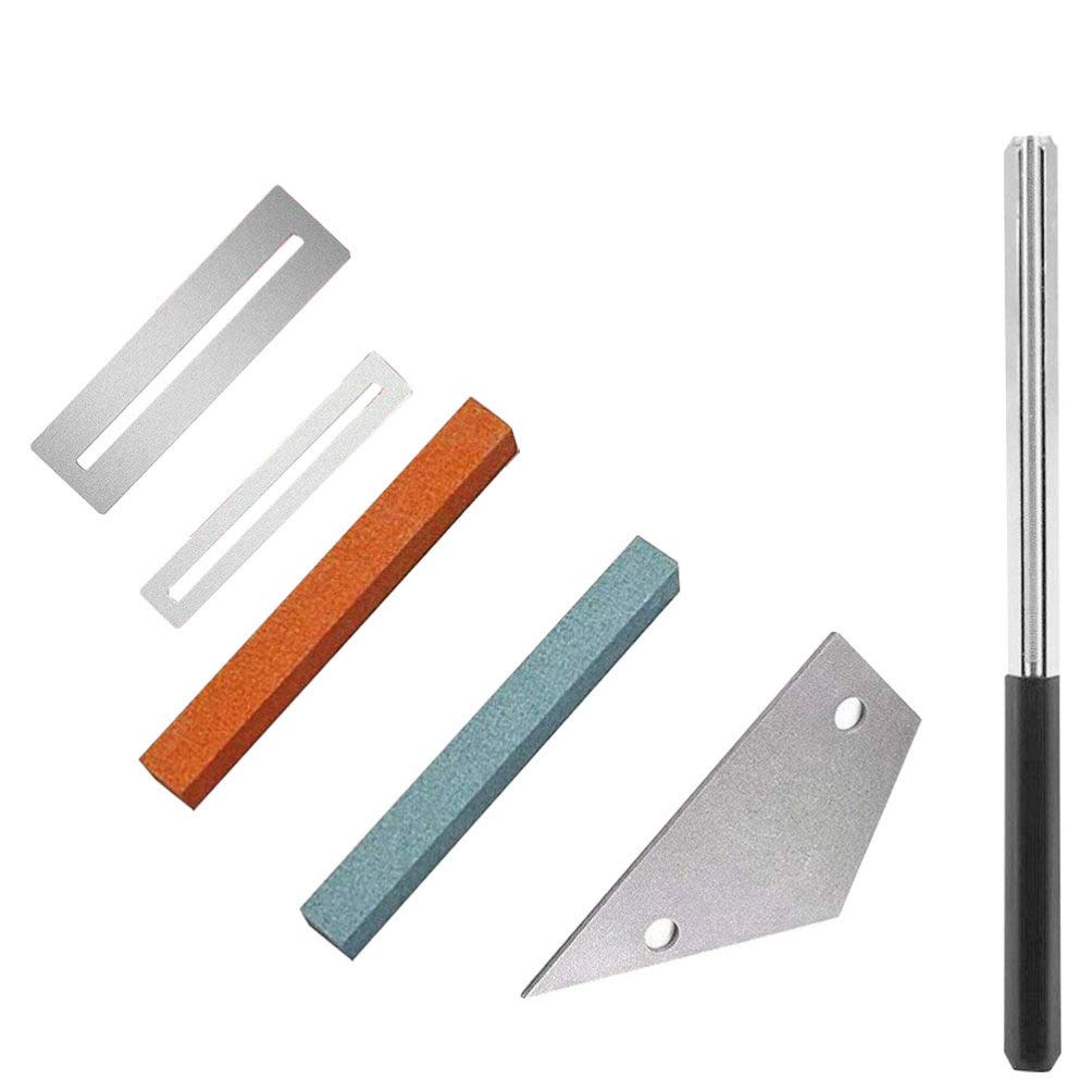 EXCEART 6-Piece Guitar Luthier Tool Set - Fret Crowning File, Fret Rocker, Fingerboard Guards, Protectors & Grinding Restorer for Guitar Maintenance & Repair | Perfect for DIY Guitar Setup, Fret Leveling & Fingerboard Protection