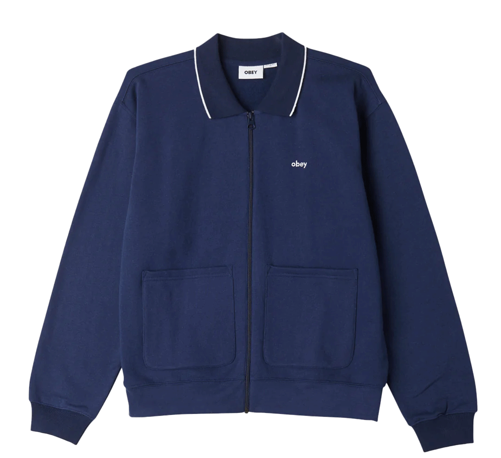 Fontana Zip Front Polo Sweatshirt for Men - Casual Pullover Fleece Hoodie with Front Pocket - Perfect for Work, Gym & Outdoor Activities