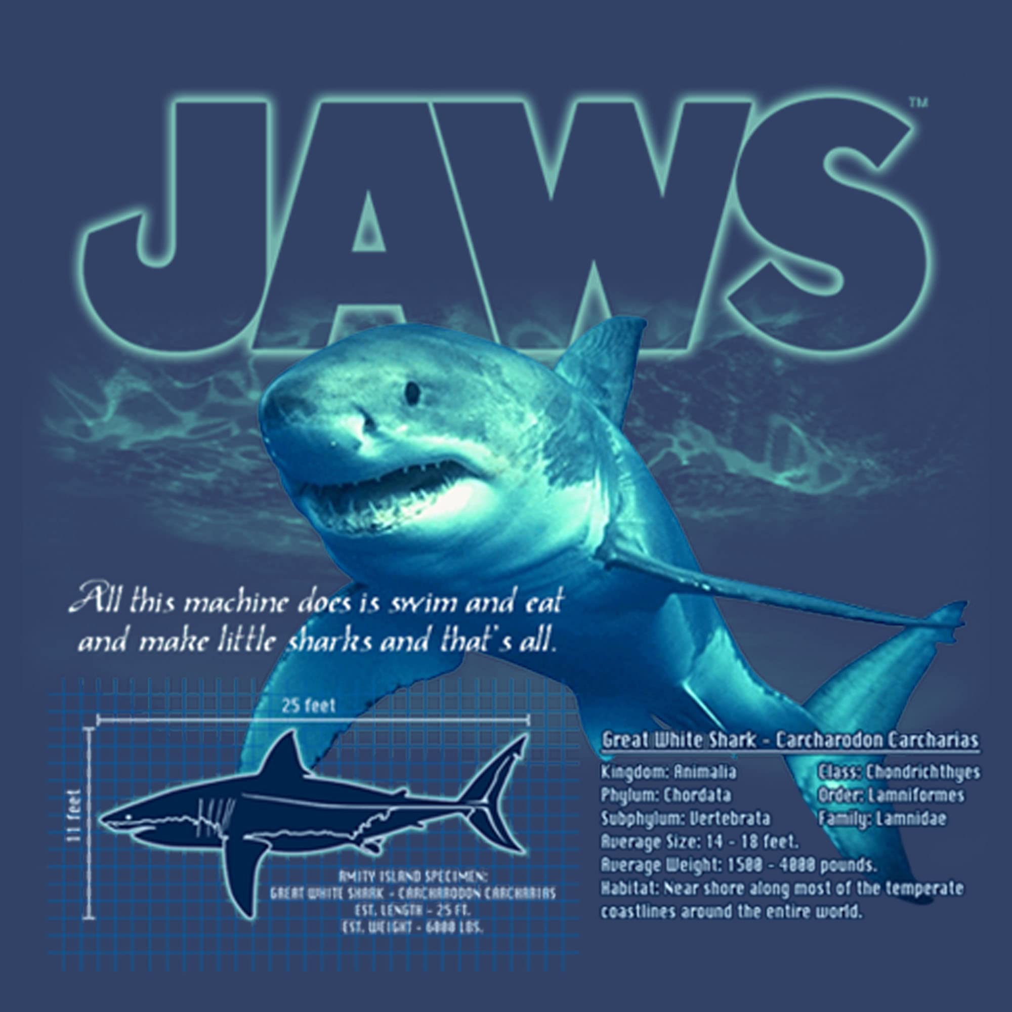 Kids Jaws Shark Hoodie - Blueprint Pullover for Play & School