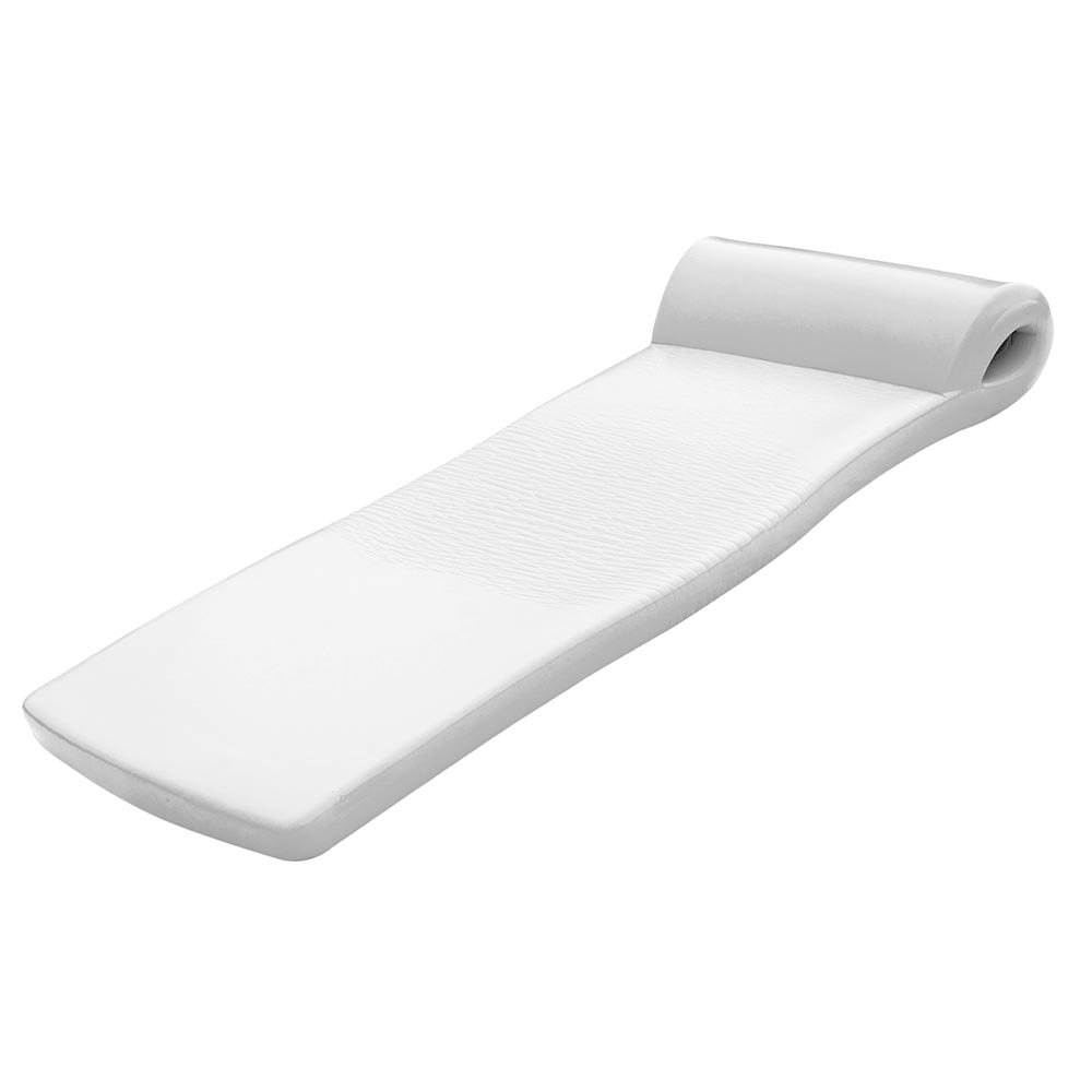 Pool Mate 3X-Large Premium Foam Pool Float - Ultra Comfortable White Inflatable Lounge for Adults - Perfect for Relaxing by the Pool, Beach Vacations & Summer Floating