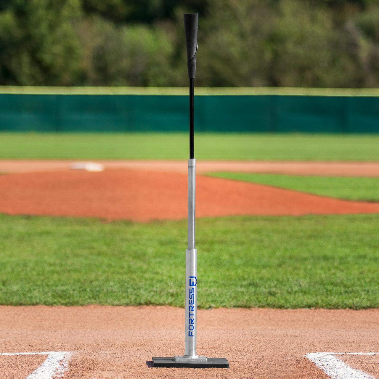FORTRESS Professional Baseball & Softball Batting Tee - Adjustable Height Training Tee for Hitting Practice | Perfect for Backyard, Field & Cage Training