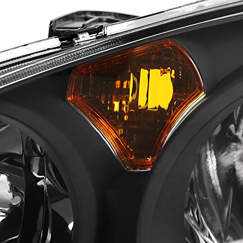 Spec-D Tuning 2LH-RSX02JM-RS JDM Black Diamond Headlights for Acura RSX DC5 - OEM Style Replacement Lamps | Perfect for Night Driving & Car Customization