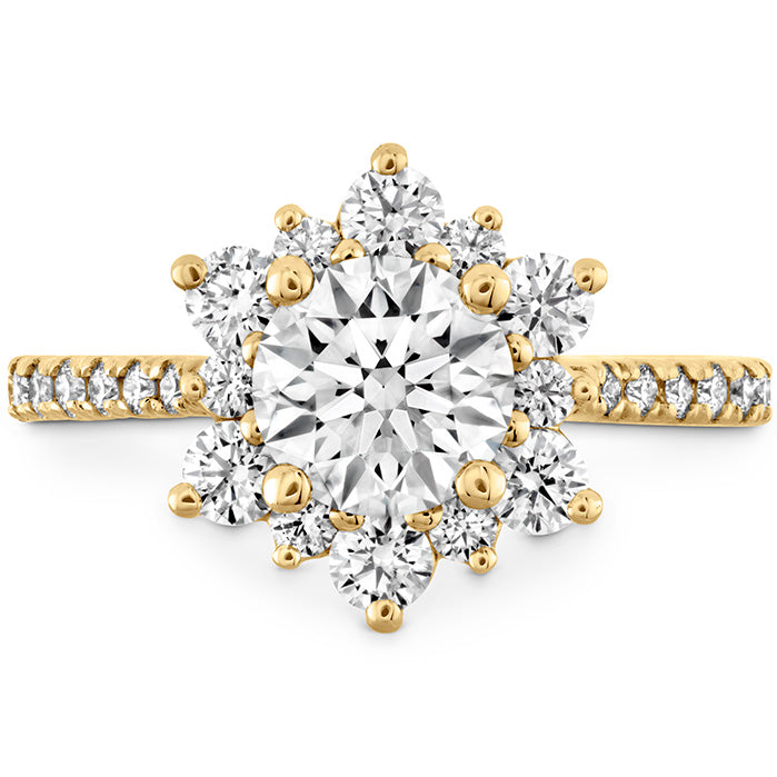 Hearts On Delight Lady Di Diamond Engagement Ring - 14K White Gold Princess Cut Solitaire Ring for Women, Perfect for Proposals, Anniversaries & Special Occasions
