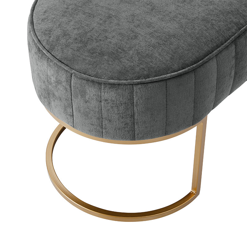 Damian Entryway Bench with Storage & Sturdy Metal Base - Modern Hallway Shoe Bench for Entryway, Living Room & Bedroom - Perfect for Organizing Shoes, Hats & Bags