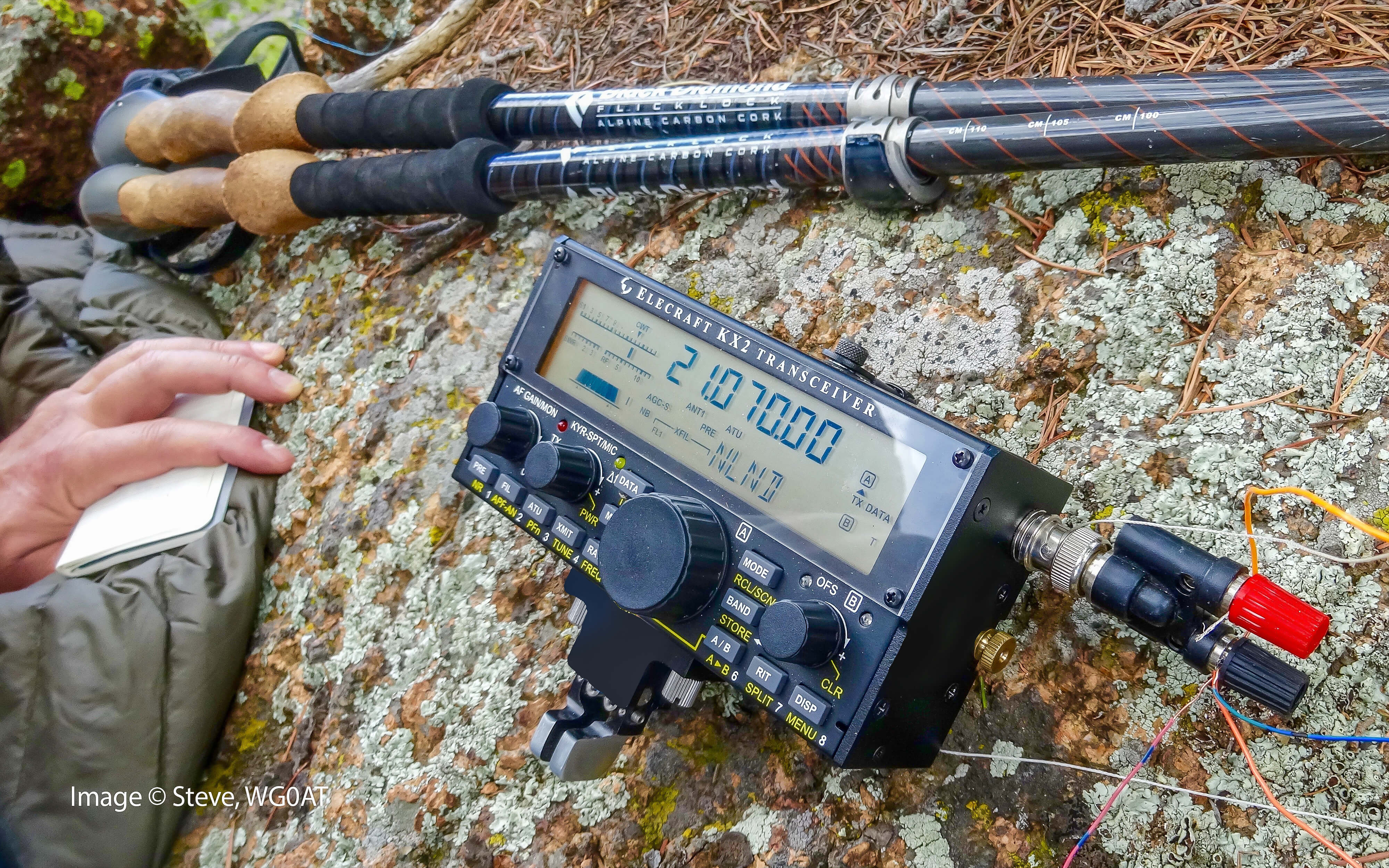 KX2 M_KX2 Transceiver Assembled with E877035 SIDE KX Heatsink Set - Complete with Both Ends & Lexan Cover - Easy Installation for Ham Radio Enthusiasts - Perfect for Field Operations and Emergency Communications
