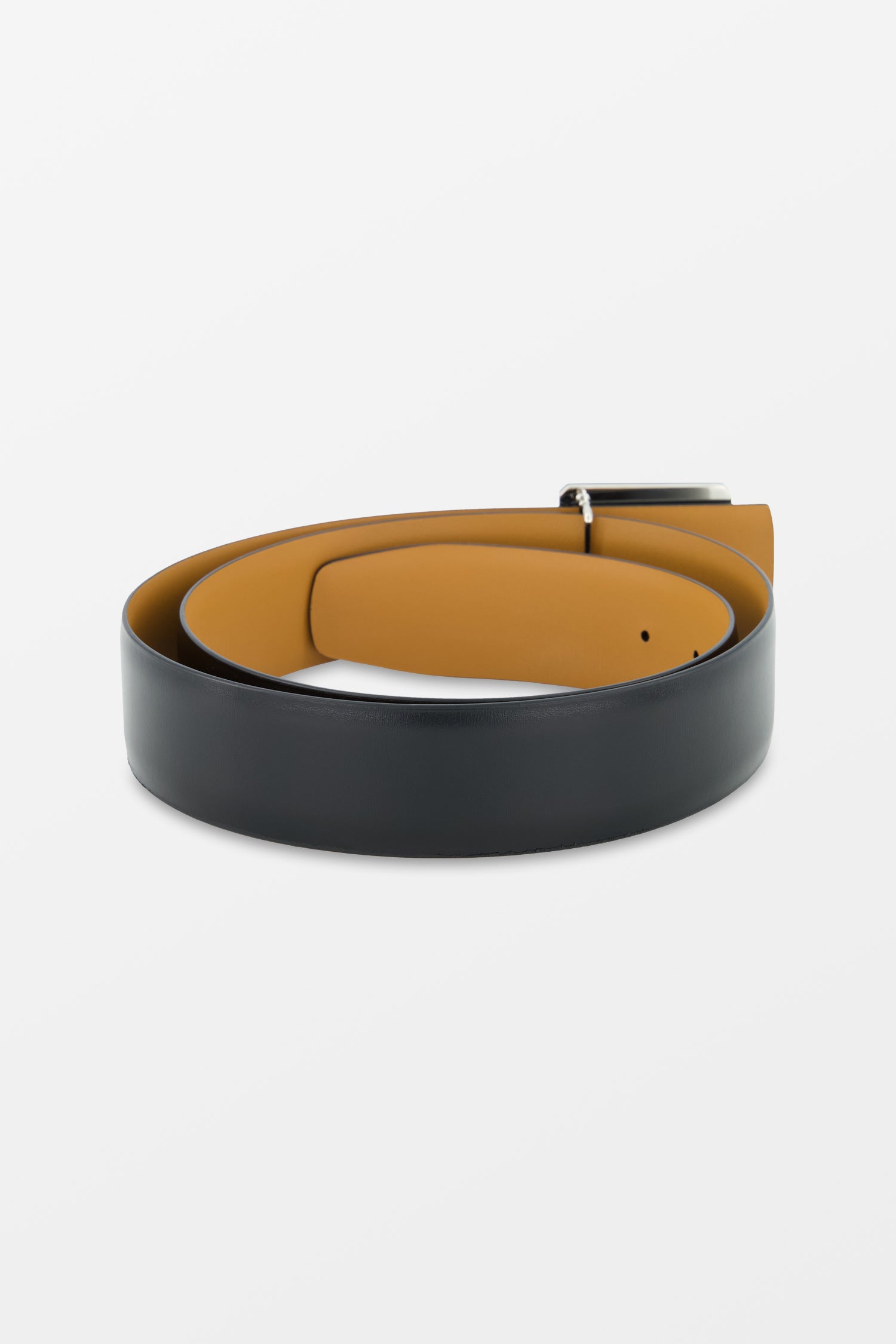 Zilli Black Classic Leather Belt for Men | Genuine Leather Dress Belt | Perfect for Business, Office & Formal Wear