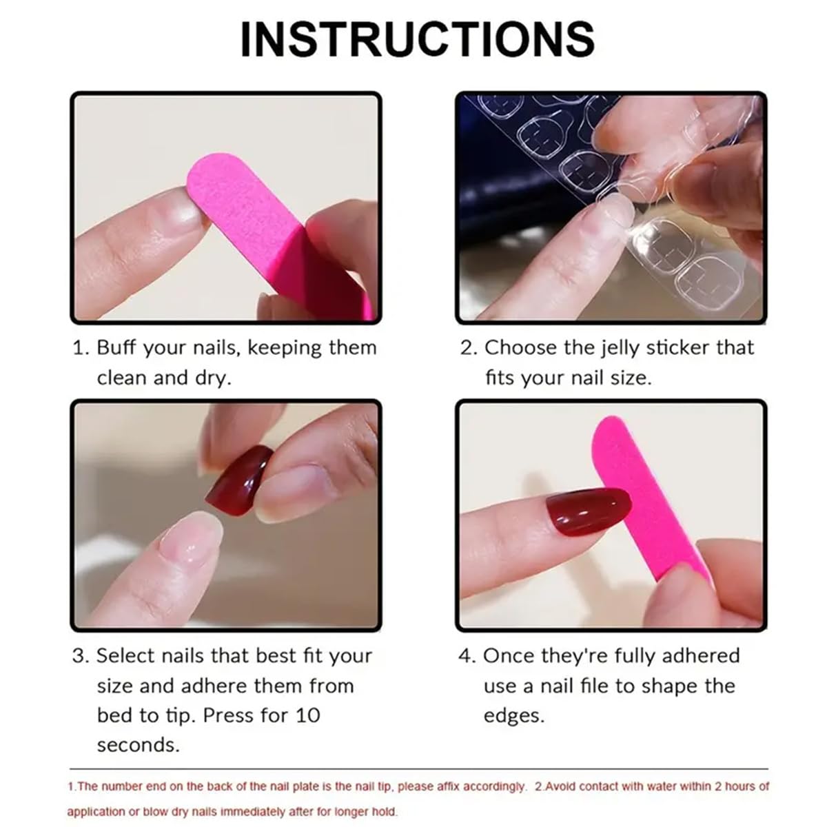 Black Matte Star Press on Nails - Medium Coffin Fake Nails with Glue & Shiny Stars | Luxury Glossy False Nails for Women & Girls | Natural Acrylic Nails for Parties, Weddings & Daily Nail Decoration