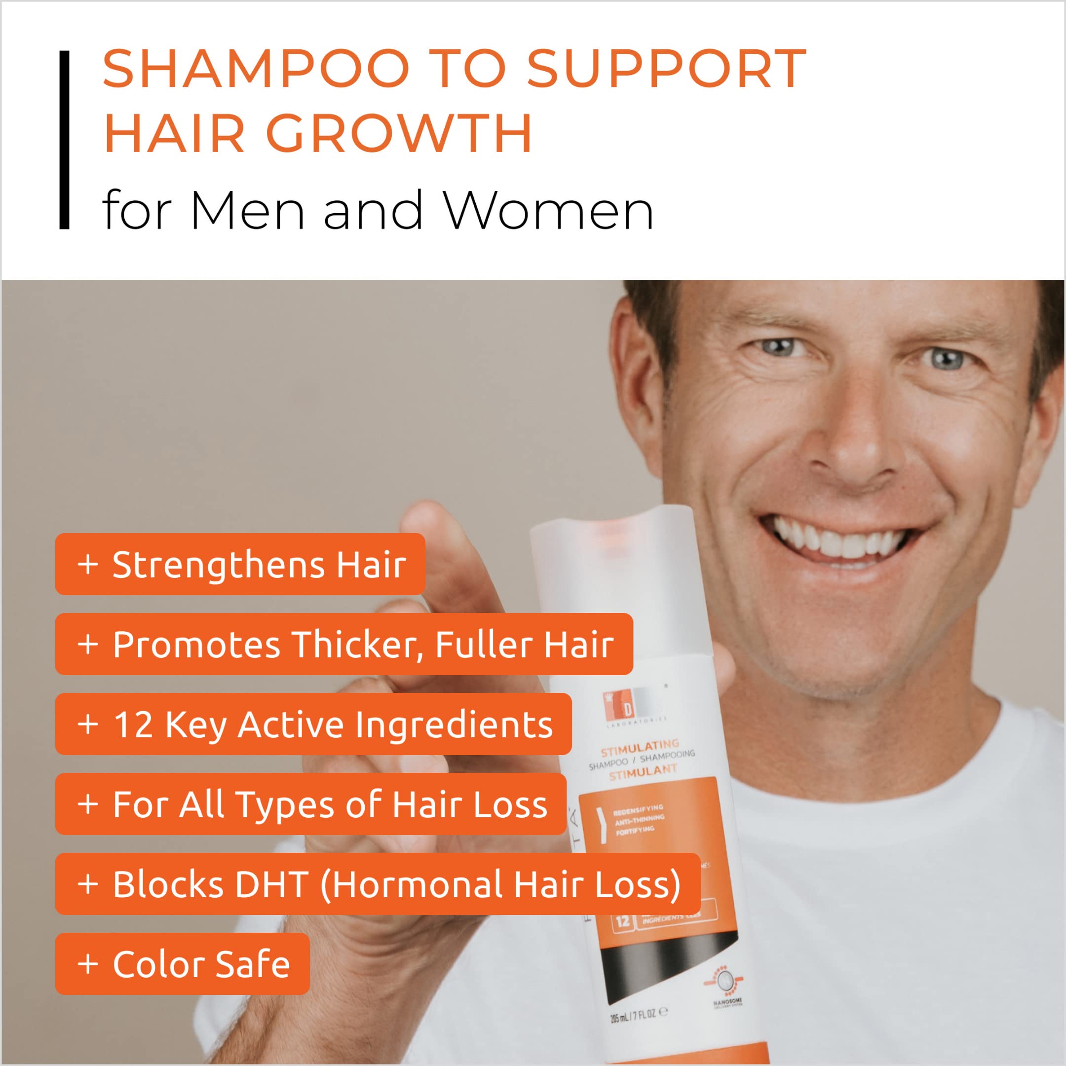 DS Labs Revita Shampoo & Conditioner Set with Spectral.CSF Hair Serum - Hair Thickening & Regrowth Treatment for Women - Biotin Enriched Hair Growth Solution for Thinning Hair - Perfect for Daily Use & Hair Loss Prevention