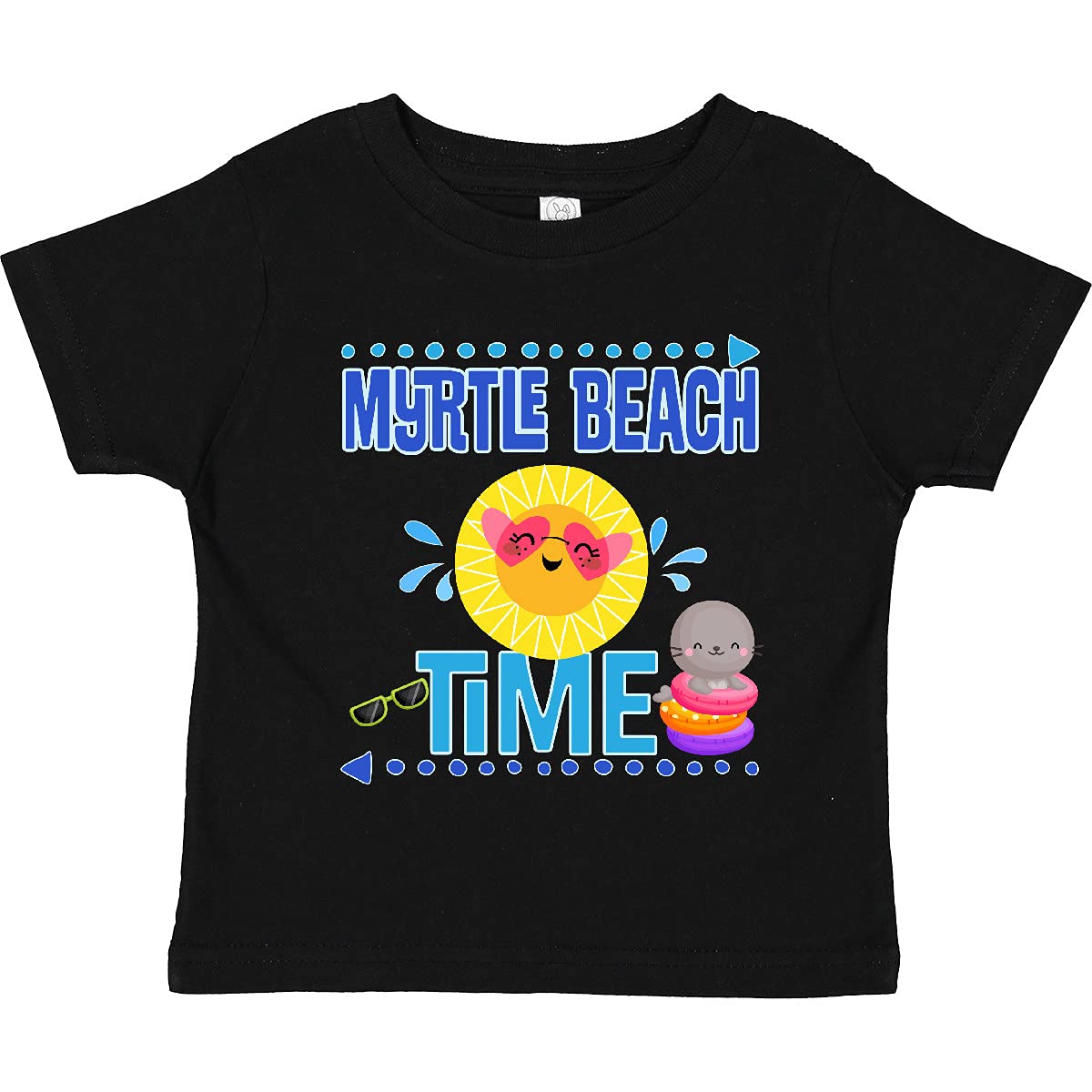Inktastic Myrtle Beach Vacation Time Toddler T-Shirt - Cute Kids Travel Shirt for Beach Trips & Family Vacations