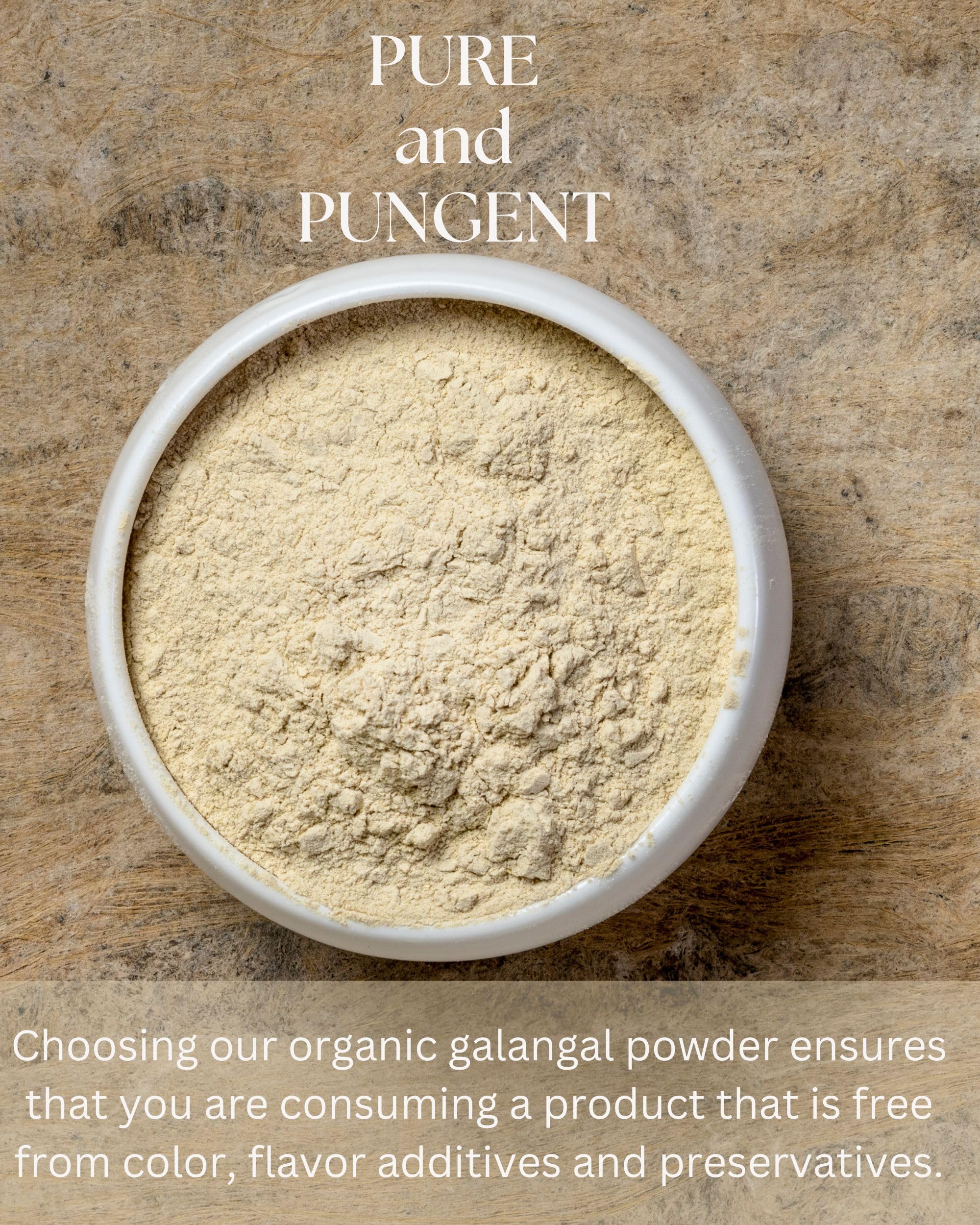 Organic Galangal Powder - Premium Galanga Spice Seasoning for Authentic Asian Cooking | Thai, Indonesian & Malaysian Cuisine | 16oz | Perfect for Curry, Soup & Stir Fry Dishes