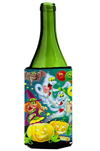 Halloween Wine Bottle Cooler - Ghost Themed Insulated Can & Bottle Hugger for Witch Parties, Spooky Gatherings & Themed Events - Perfect for Chilling Drinks at Halloween Celebrations