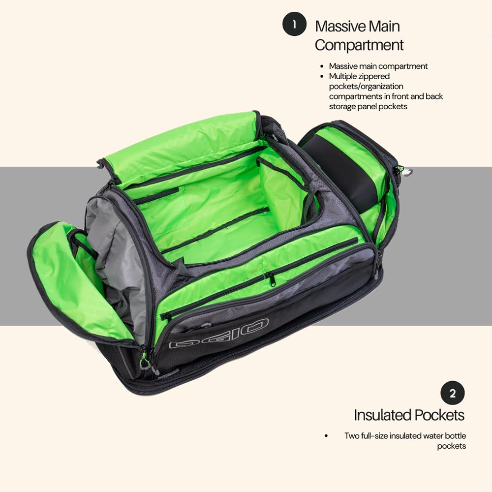 OGIO Endurance Duffle Bag - Large Water-Resistant Gym Bag for Travel, Sports & Work - Perfect for Gym, Weekend Trips & Business Travel (Black)