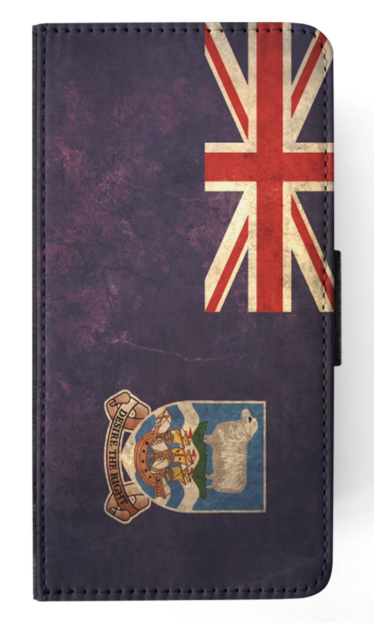 Premium Falkland Islands Flag Flip Wallet Phone Case for Samsung Galaxy S23+ Plus - Stylish Protective Cover with Card Slots for Everyday Use & Travel