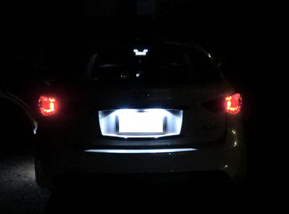 Direct Fit White LED License Plate Light Lamps for Infiniti FX Q I M & Nissan Vehicles - Bright, Durable & Easy Installation for Nighttime Visibility & Enhanced Style
