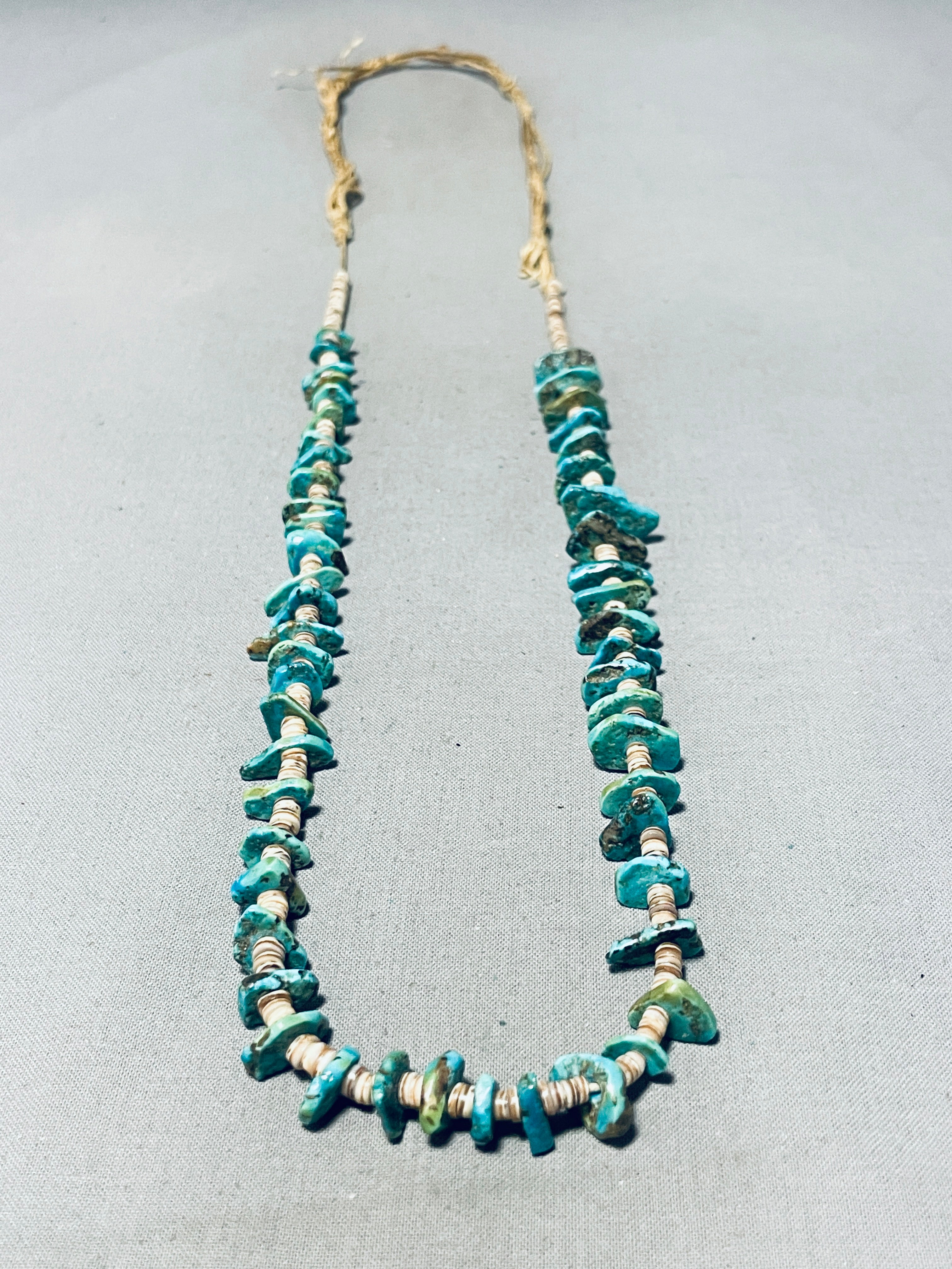 1950's Rare Vintage Native American Navajo Royston & Kingman Turquoise Necklace - Authentic Handmade Jewelry for Women, Boho Style, Southwest Fashion - Perfect for Weddings, Parties & Special Occasions