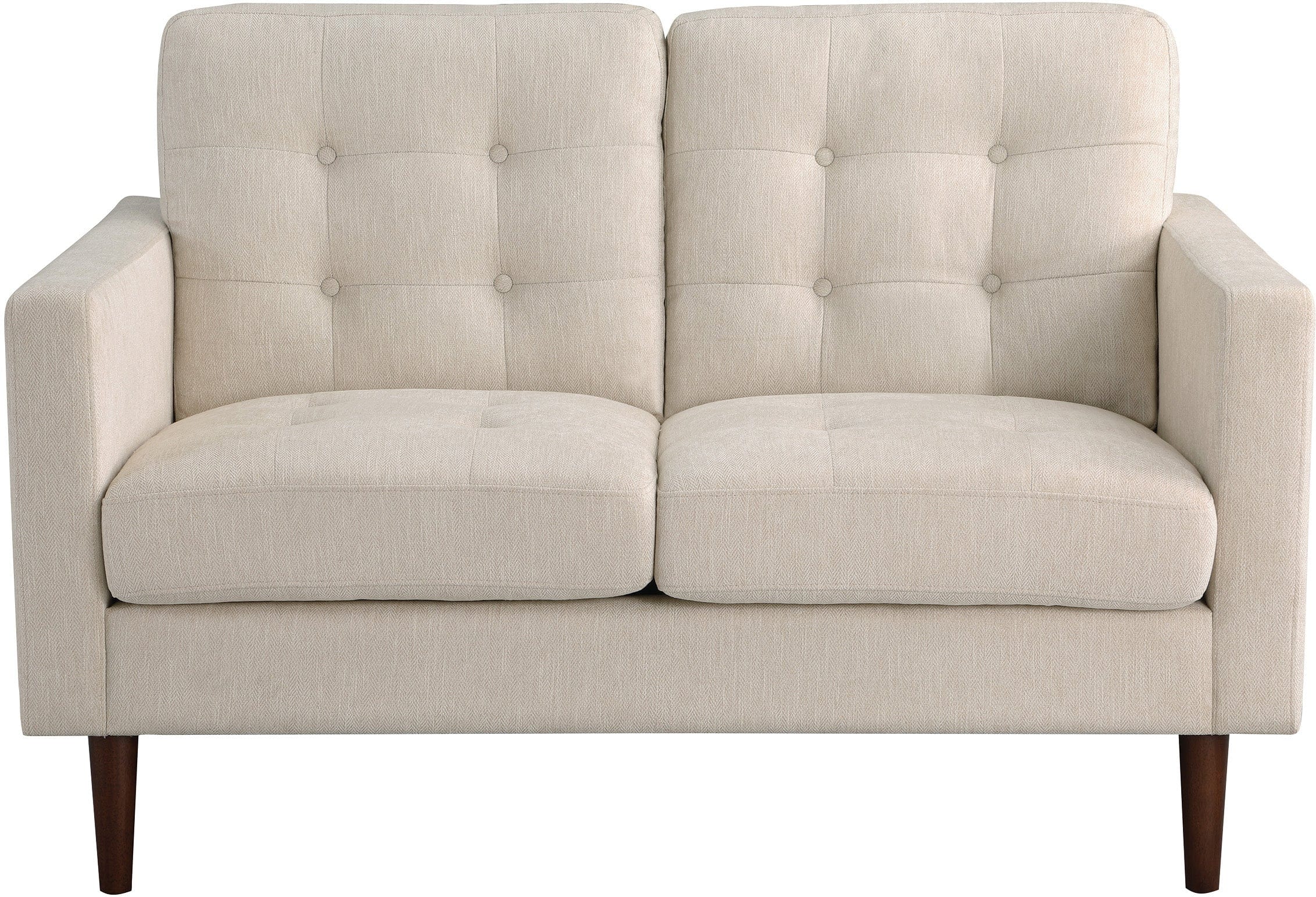 Office Star Grayburn Mid Century Loveseat [GYB52] - Modern Small Sofa for Living Room, Office & Lounge - Comfortable 2-Seater Loveseat for Home Decor