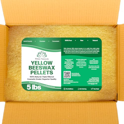 Yellow Beeswax Pellets 5lb