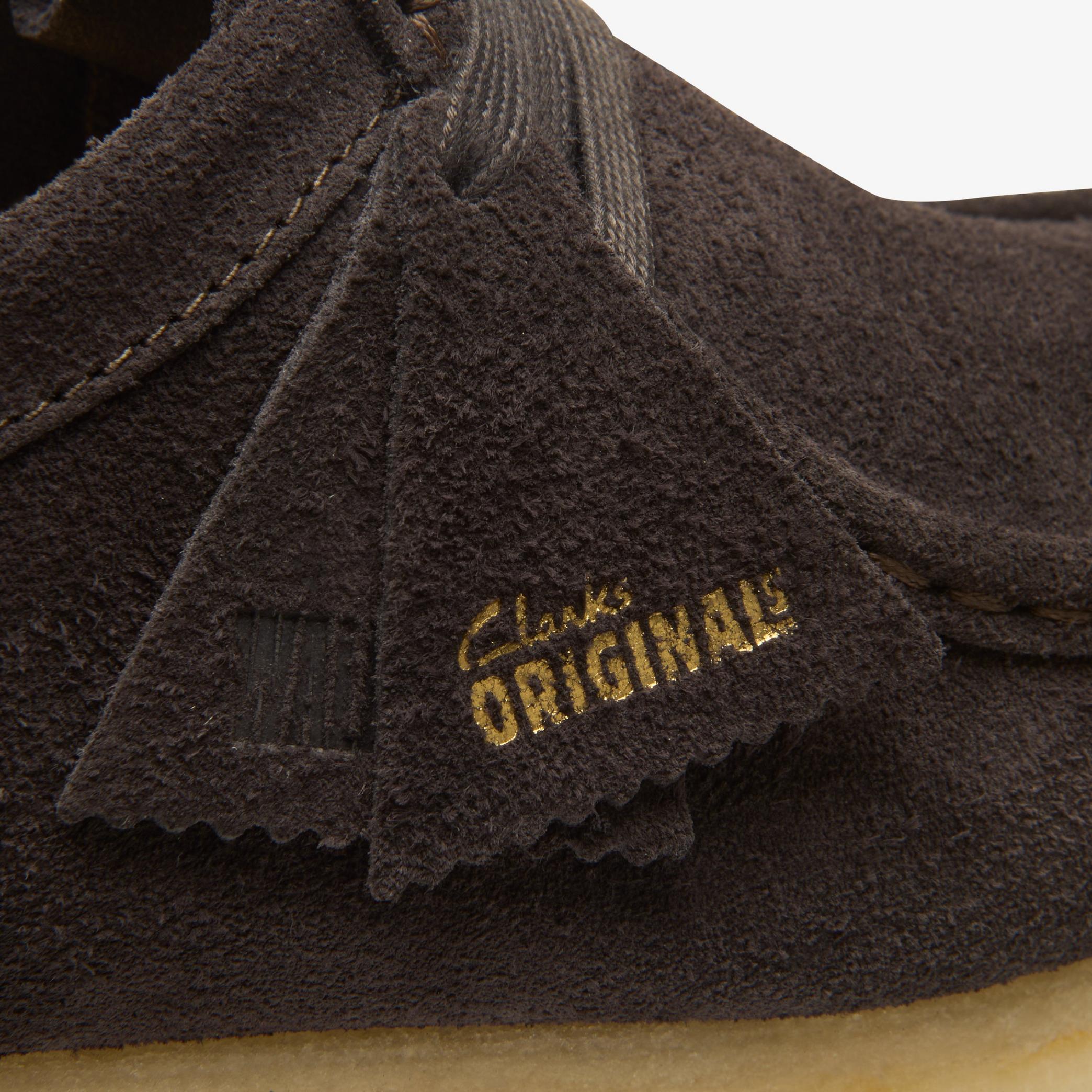 Clarks Men's Wallabee Suede Casual Shoes - Brown Slate Comfortable Loafers for Walking & Everyday Wear
