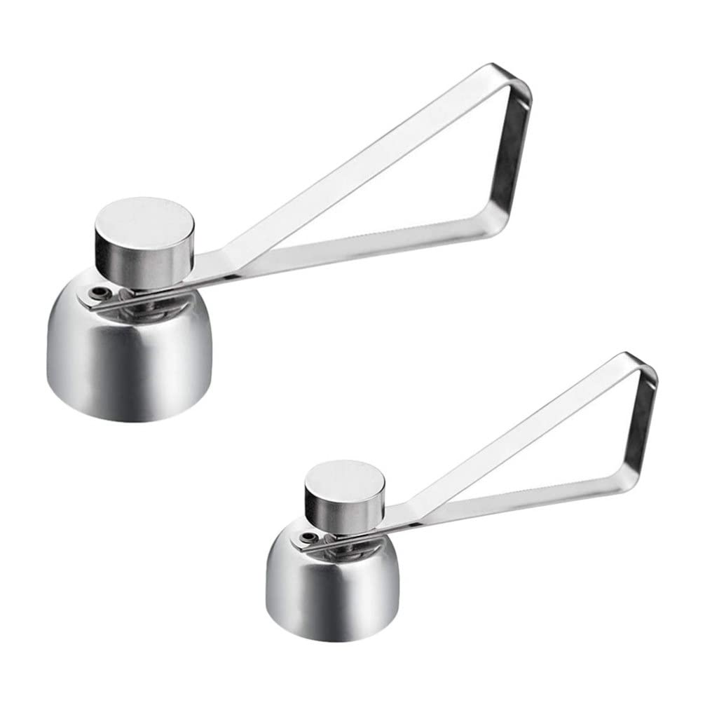 2pcs Stainless Steel Egg Opener - Egg Topper & Shell Cutter Tool for Perfect Soft/Hard Boiled Eggs - Kitchen Gadget for Easy Egg Peeling, Breakfast Prep & Baking Accessories