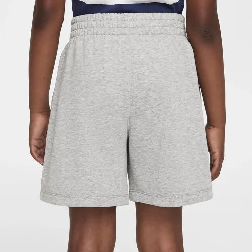 Nike Kids Club French Terry Grey Shorts - Soft Cotton Athletic Shorts for Boys & Girls - Perfect for Playtime, Sports & Casual Wear