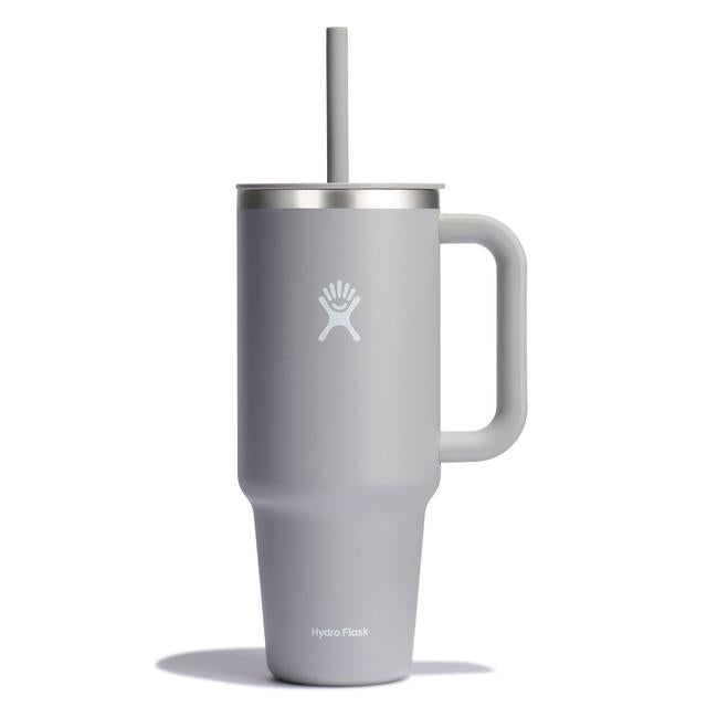 40oz Stainless Steel Insulated Travel Tumbler with Lid & Straw - Keeps Drinks Hot/Cold for Hours - Perfect for Camping, Hiking, Gym & Office Use