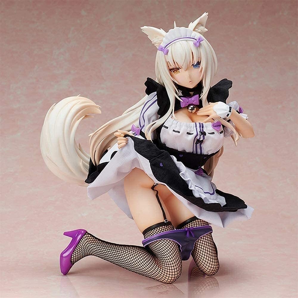 Anime NekoPara Coconut Maid Uniform PVC Action Figure - Collectible Character Model Statue for Desktop Display, Gift for Anime Fans, Cosplay & Home Decor
