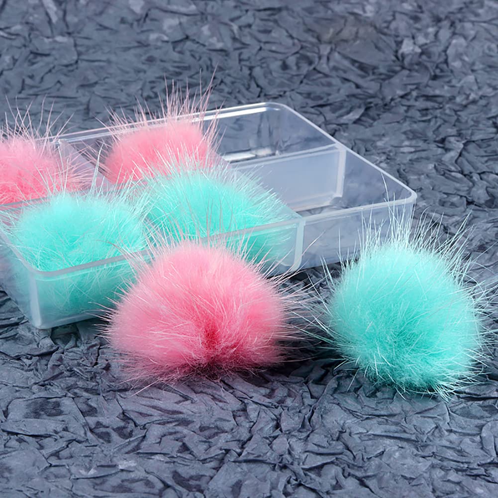 12 Pcs 3D Fluffy Nail Pom Balls - Magnetic Detachable Soft Plush Ball Charms for Nail Art DIY Manicure Decoration | Perfect for Salon, Home Use & Gift Giving