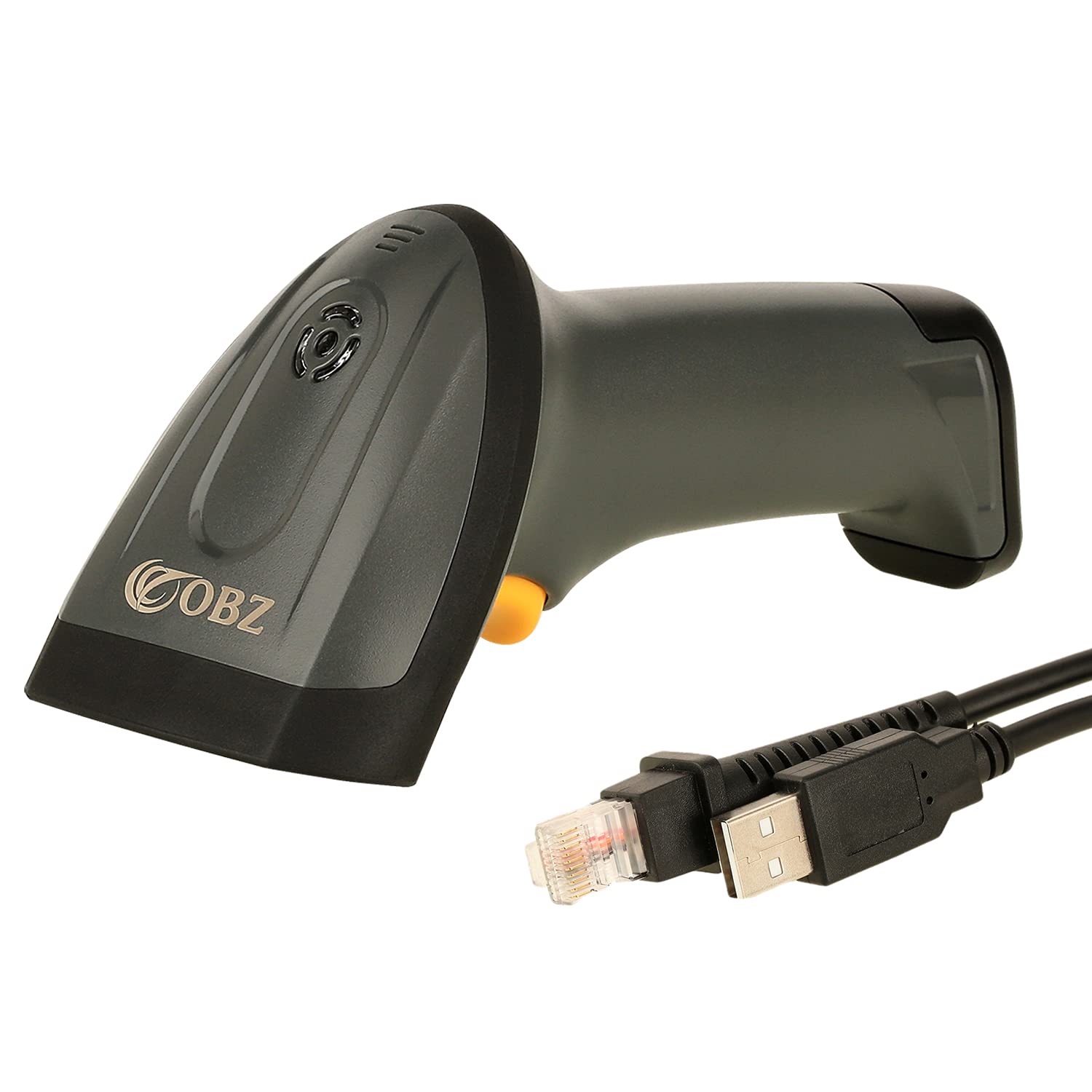 1D Laser Wired Barcode Scanner - Handheld USB Barcode Reader with Automatic Scanning for Supermarkets, Stores & Warehouses | Ideal for Retail POS, Inventory Management & Logistics Tracking