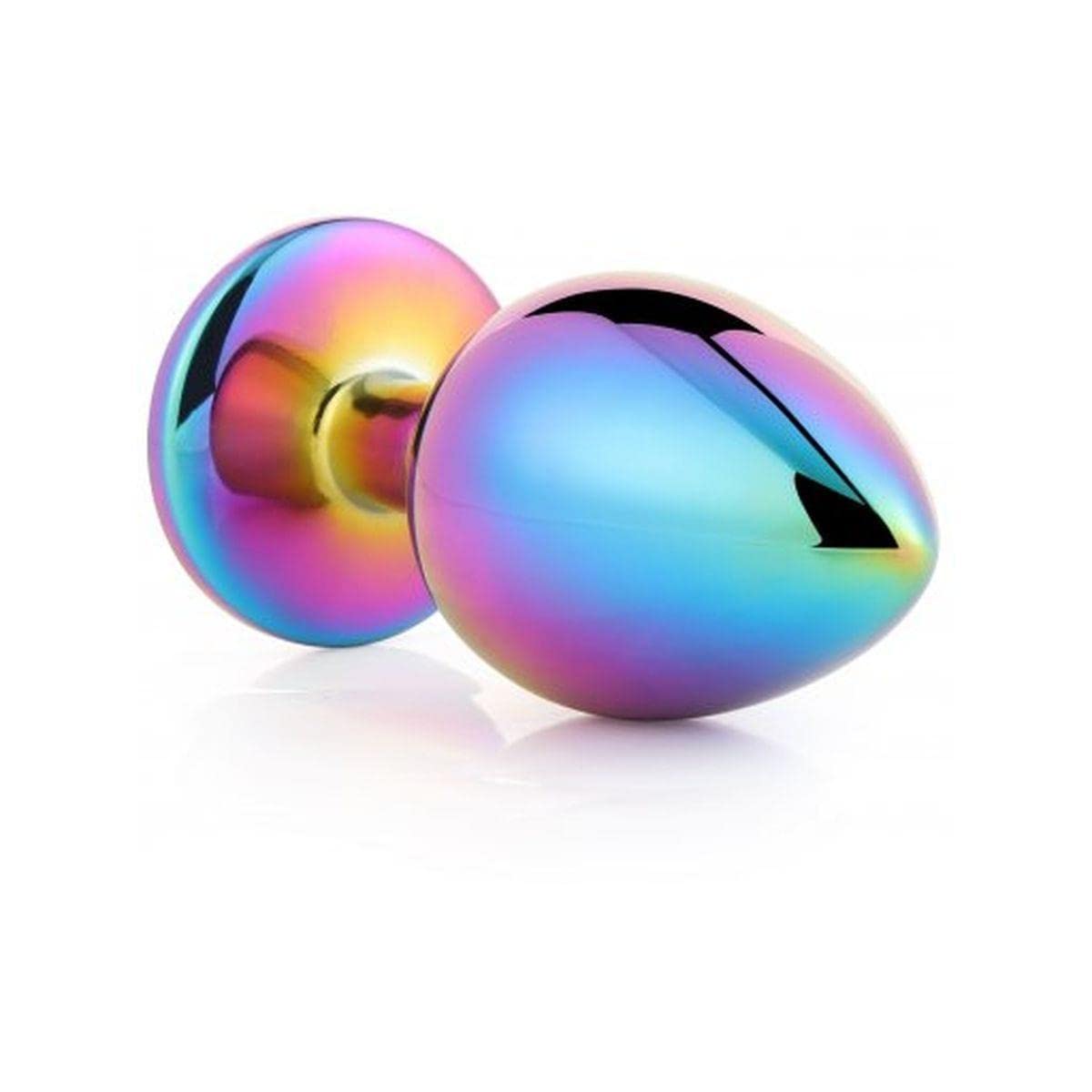 Dream Toys Gleaming Love Anal Plug - 7.1cm Multicolor Silicone Butt Plug for Women & Men - Perfect for Couples Play, BDSM, and Solo Pleasure