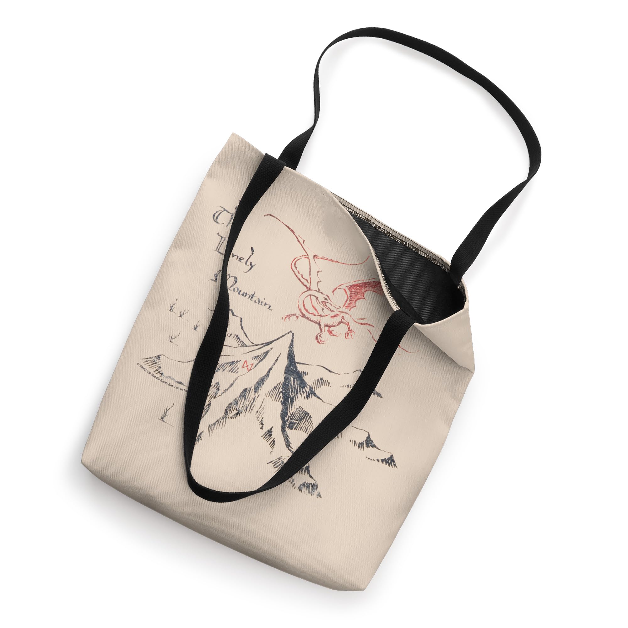 The Hobbit Lonely Mountain Tote Bag - Middle Earth Inspired Canvas Bag for Book Lovers & Fantasy Fans - Perfect for Bookstore Trips, Comic Con & Everyday Use