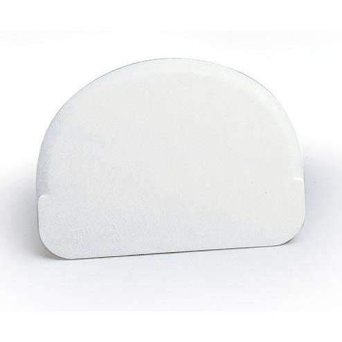 White Plastic Scraper - Durable Kitchen Tool for Baking, Cooking & Cleaning - Perfect for Dough, Countertops & Stovetops