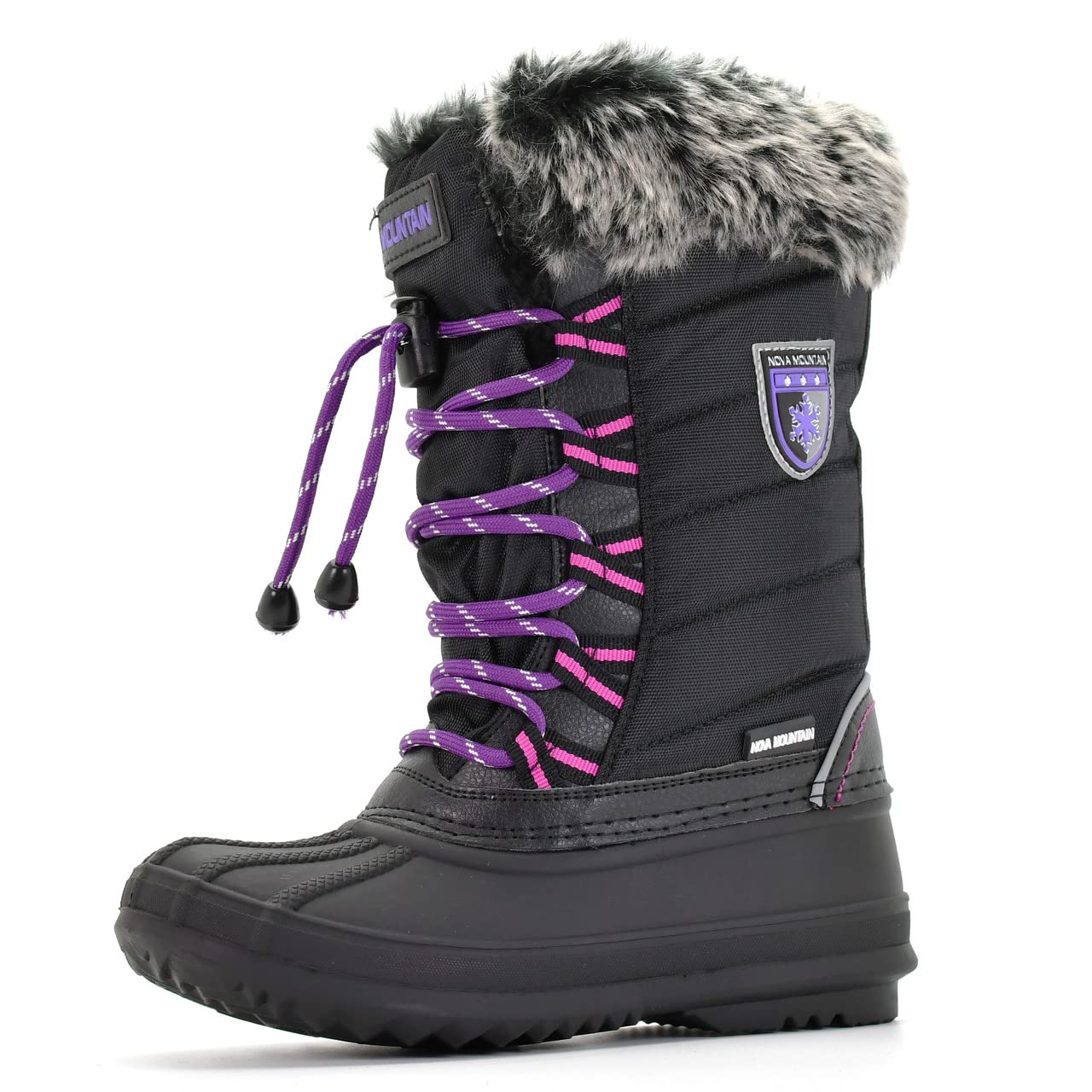 Nova Mountain Kids' Winter Snow Boots - Waterproof & Warm for Boys & Girls - Perfect for Snow Play, Hiking & Outdoor Adventures