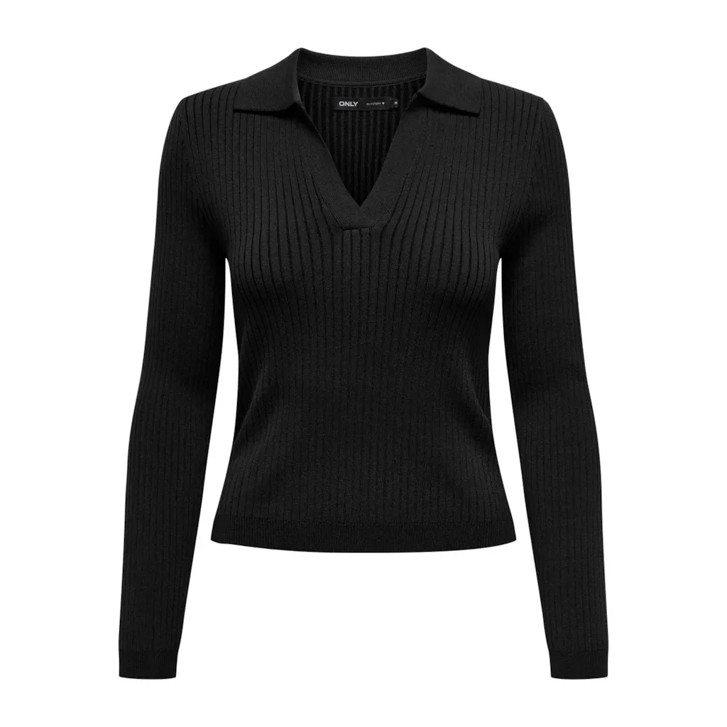 Vero Moda Kaya Polo Knit Shirt for Women - Red & Black Colors | Casual & Office Wear | Perfect for Work, Dates & Everyday Outfits