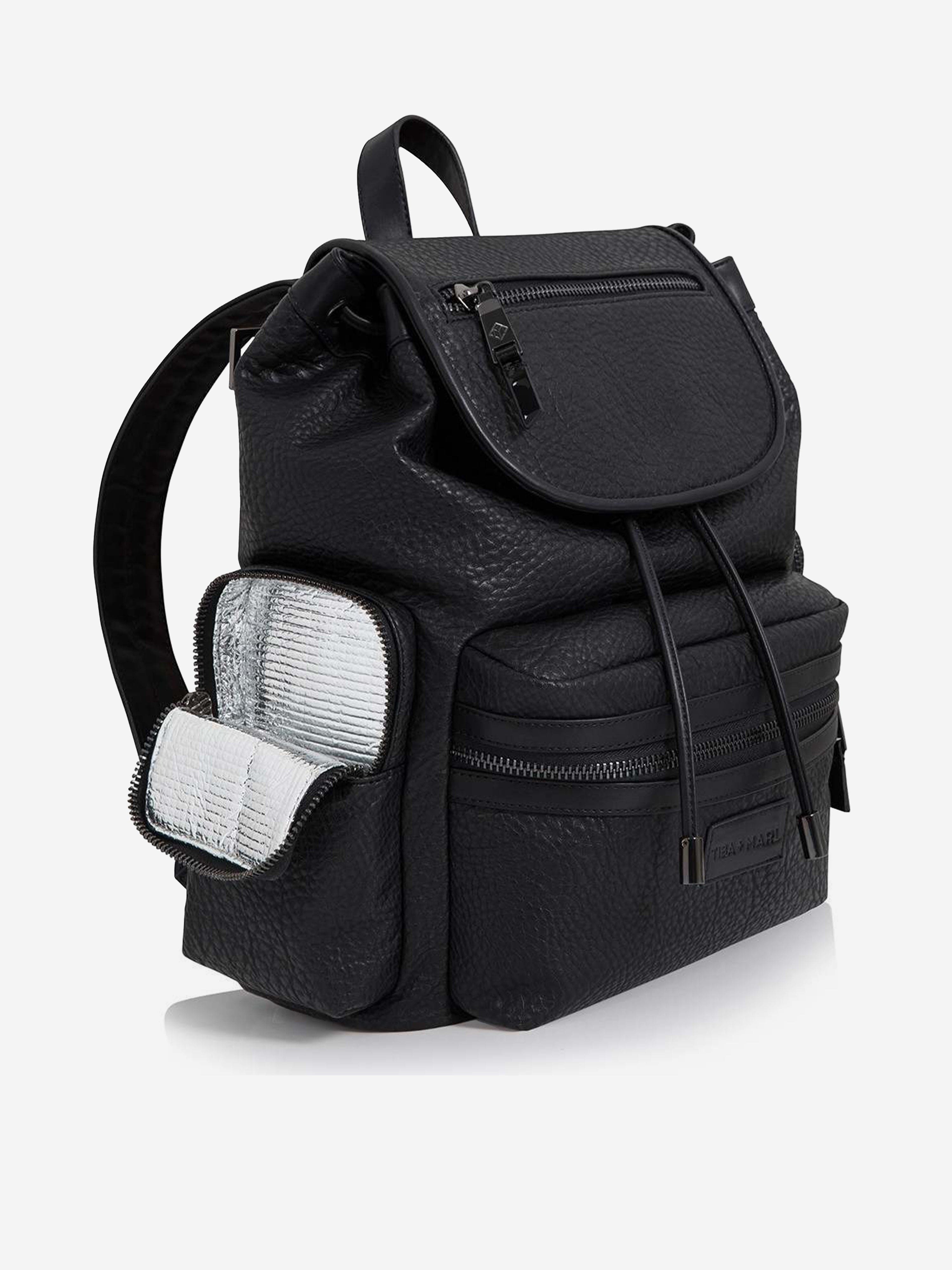 Black Baby Kaspar Changing Backpack (34cm) - Perfect for Diaper Changes On-The-Go, Travel & Parenting Essentials Storage