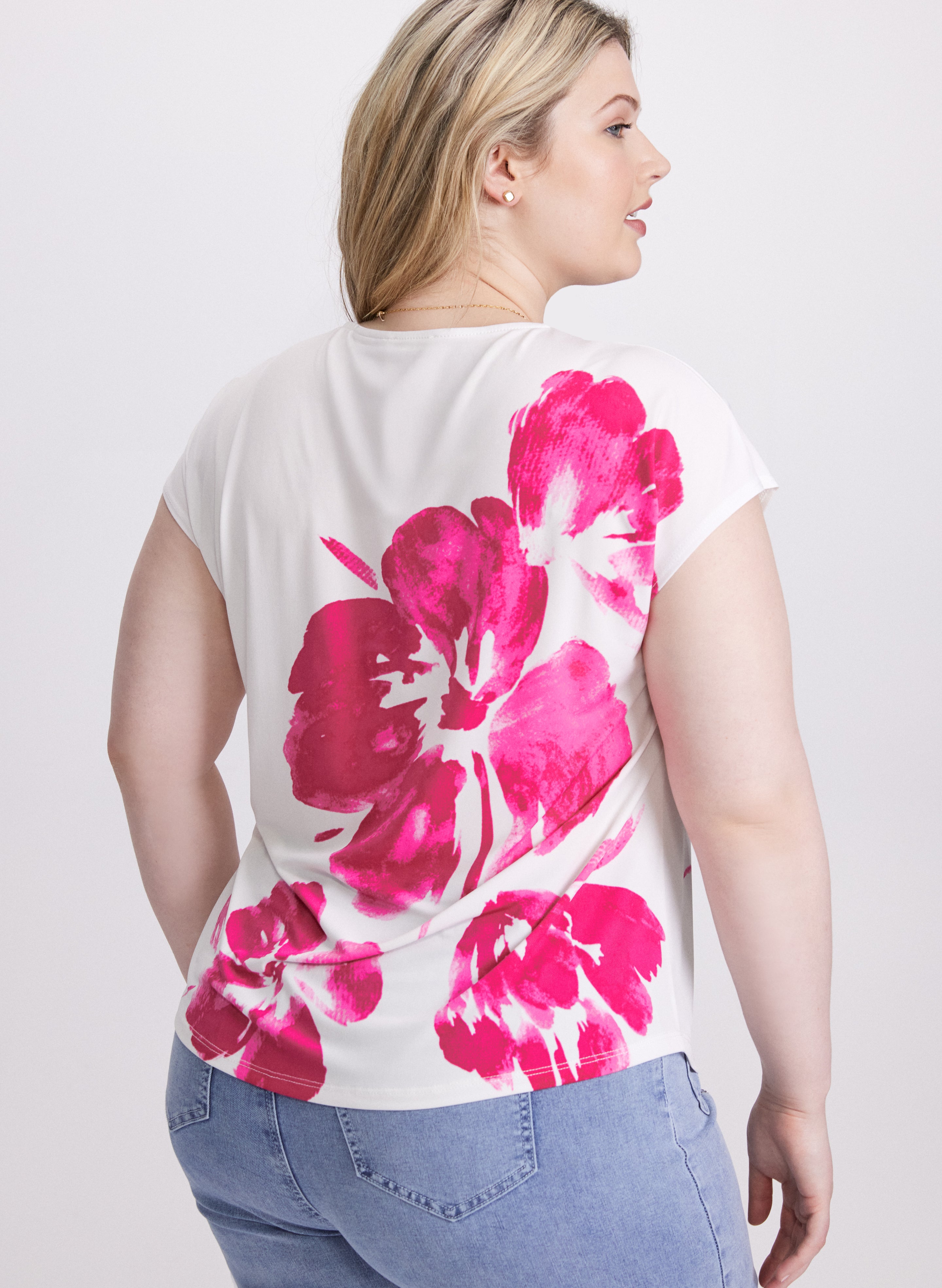 Floral Print Women's Blouse - Elegant Flowy Tops for Spring & Summer | Casual & Office Wear