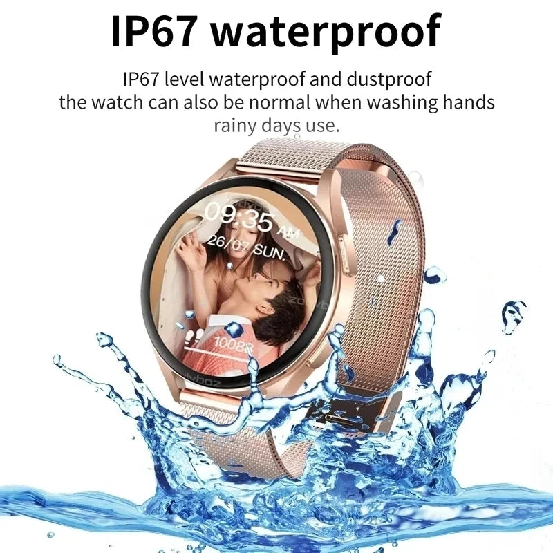 Fluffy Smart Wristwatch - Fitness Tracker with Heart Rate Monitor, Sleep Tracking & Waterproof Design | Perfect for Running, Swimming & Everyday Wear