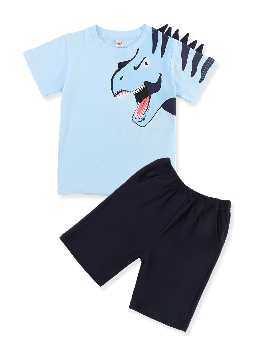 Dinosaur Summer Outfits for Toddler Boys - Cute Baby Clothes Set with Shirt & Shorts with Pocket - Perfect for Playtime, Daycare & Outdoor Adventures