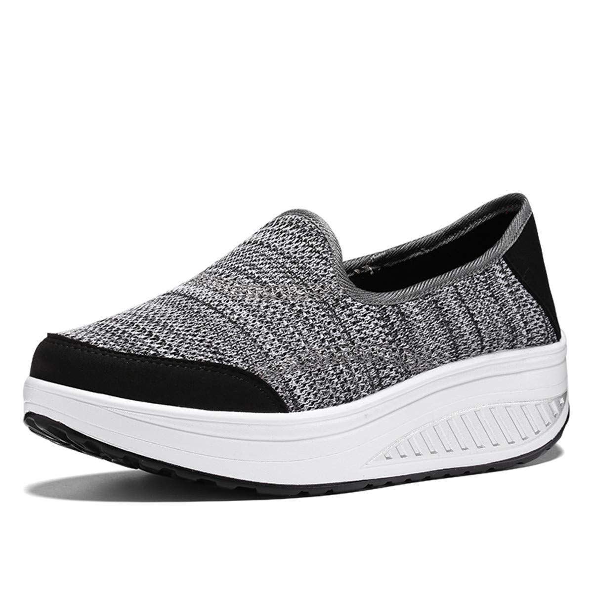 EnllerviiD Women's Comfortable Breathable Walking Shoes - Mary Jane Style Casual Wedge Platform Sneakers for Fitness, Workout & Everyday Wear