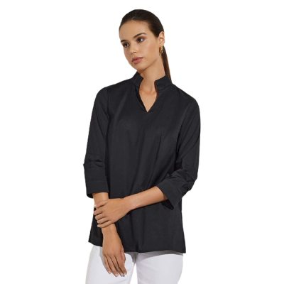Elegance Meets Comfort: The MISOOK Women's Ruched Sleeve Cotton Tunic Top