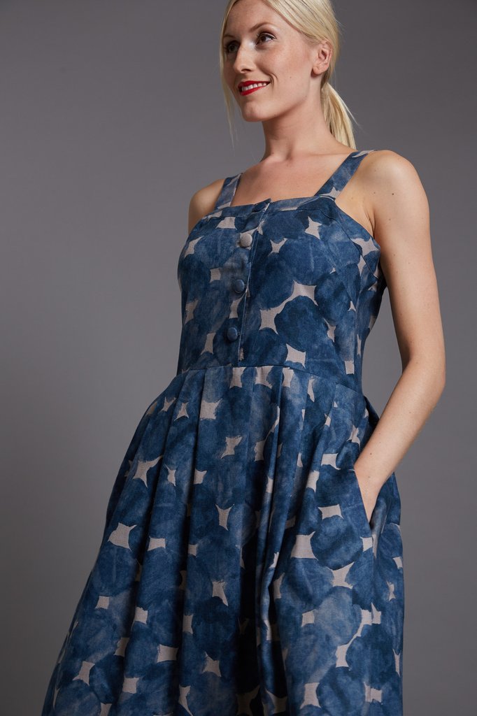 The Avid Seamstress Women's Floral Summer Sun Dress - Lightweight & Breathable for Beach, Vacation & Outdoor Activities