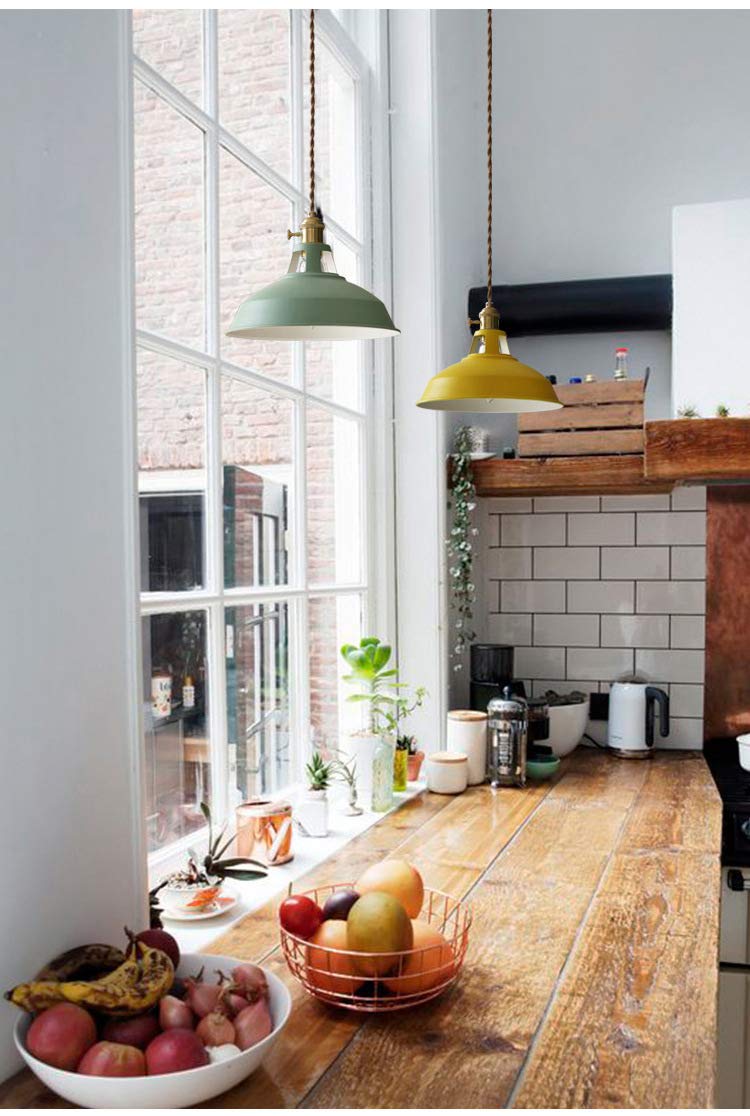 Industrial Style H Track Pendant Lighting - Warm Green Iron Art Decor for Cabinets & Show Windows | Customizable Track Lighting System (Bulbs Not Included) | Perfect for Retail Stores, Restaurants & Home Decor