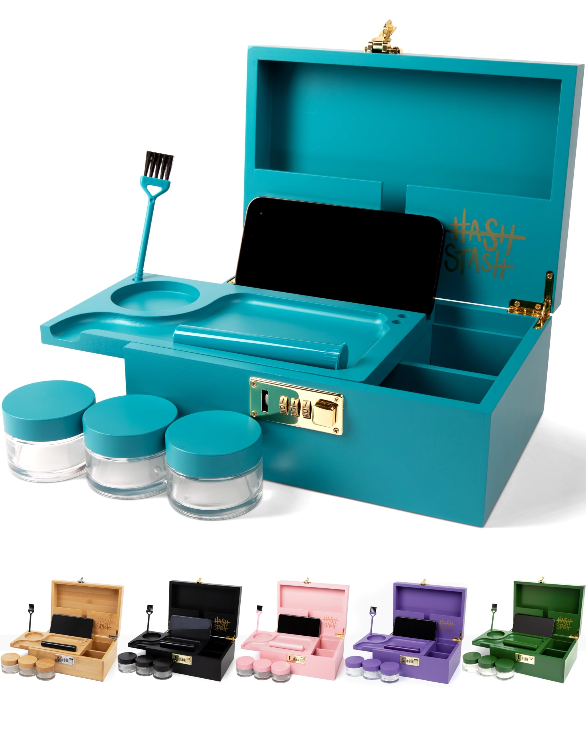Premium Teal and Gold Storage Box - The OG Organizer for Home, Office & Travel | Stylish and Durable Storage Solution